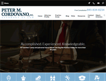 Tablet Screenshot of cordovanolaw.com